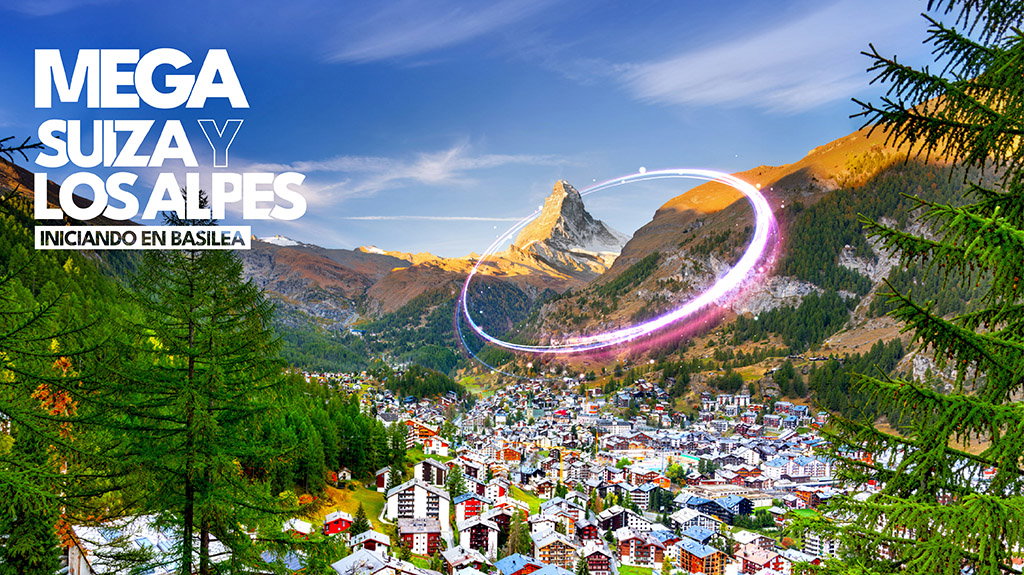 Mega Suiza y los Alpes Iniciando en Basilea
