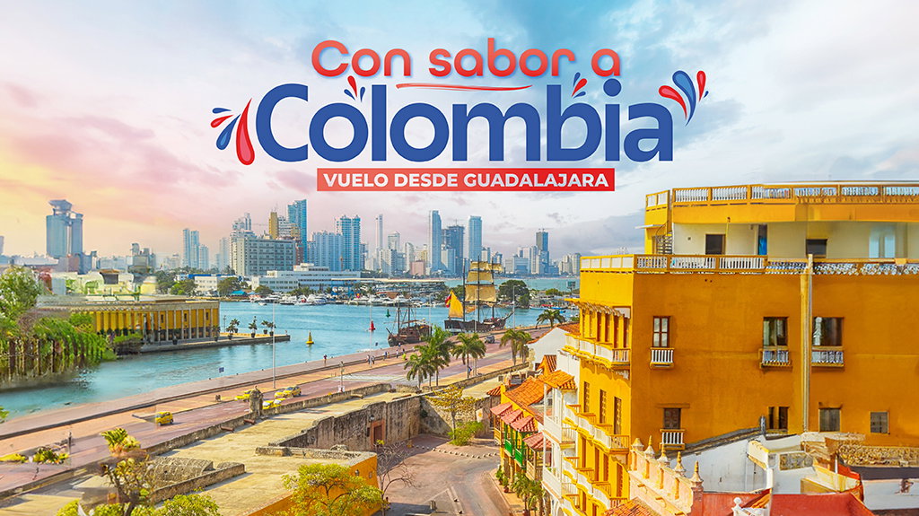 Con Sabor a Colombia Vuelo desde Guadalajara